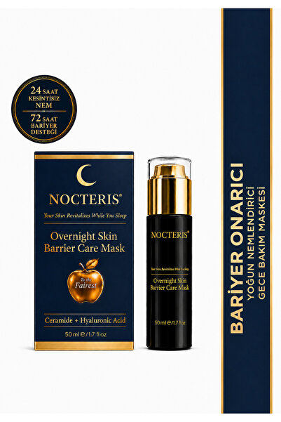NOCTERIS Bariyer Onarıcı Yoğun Nemlendirici Gece Maskesi 50 ml (Ceramide + Hy...