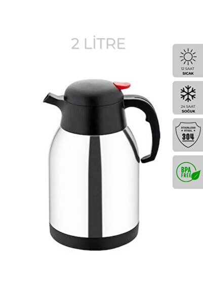 Star Termos 2 Litre Çift Kat Paslanmaz Çelik Termos | Piknik Kamp Outdoor Ofi...
