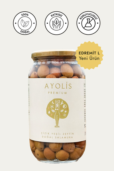 Ayolis Premium Gurme Çizik Yeşil Zeytin L 650 g