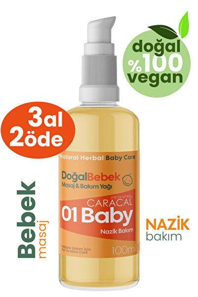 caracal 01 Baby Papatya Özlü Bebek Yağı | Rahatlatıcı Karın Masajı & Konak Ba...