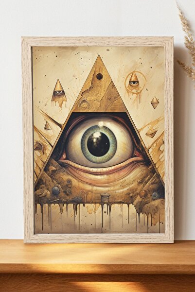 Luna Marissa Αφίσα Triangle Eye - Αφίσα τοίχου από γυαλιστερό χαρτί χωρίς πλα...