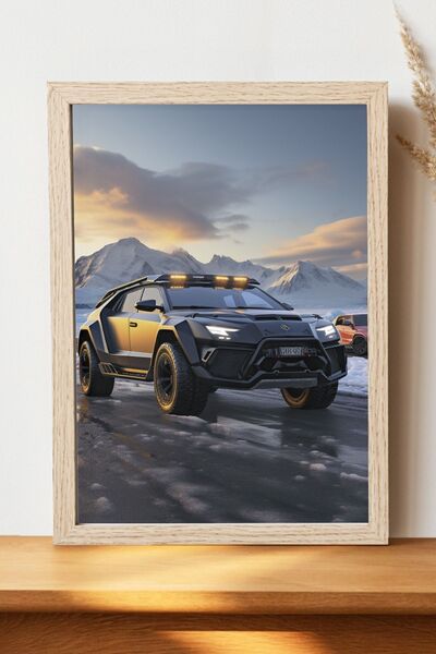 Luna Marissa Αφίσα Jeep - Αφίσα αυτοκινήτου από γυαλιστερό χαρτί χωρίς πλαίσιο