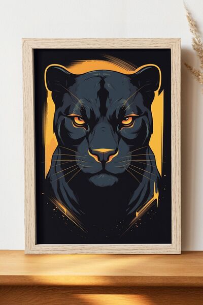 Luna Marissa Αφίσα Panther - Αφίσα τοίχου από γυαλιστερό χαρτί χωρίς πλαίσιο