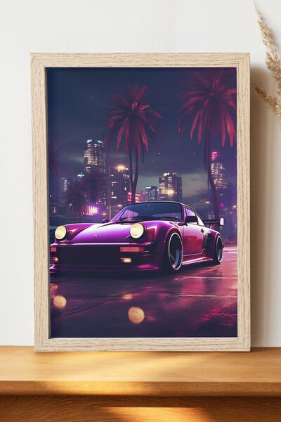 Luna Marissa Αφίσα Porsche - Αφίσα αυτοκινήτου από γυαλιστερό χαρτί χωρίς πλα...