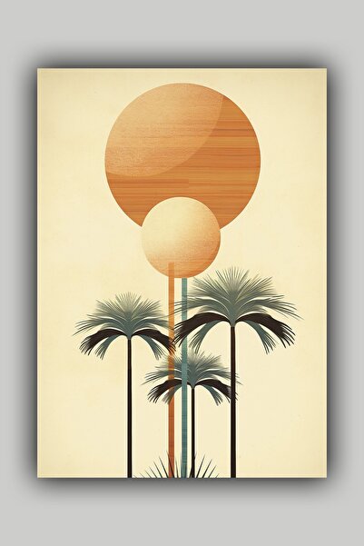 Luna Marissa Αφίσα τέχνης Palm Geometry Αφίσα τοίχου χωρίς πλαίσιο