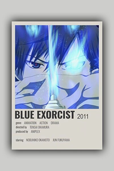 Luna Marissa Μπλε αφίσα Anime Exorcist - Αφίσα τοίχου χωρίς πλαίσιο
