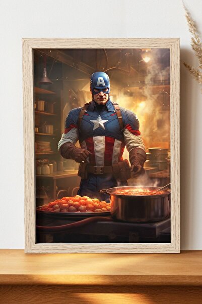 Luna Marissa Αφίσα Captain America - Αφίσα τοίχου από γυαλιστερό χαρτί χωρίς ...