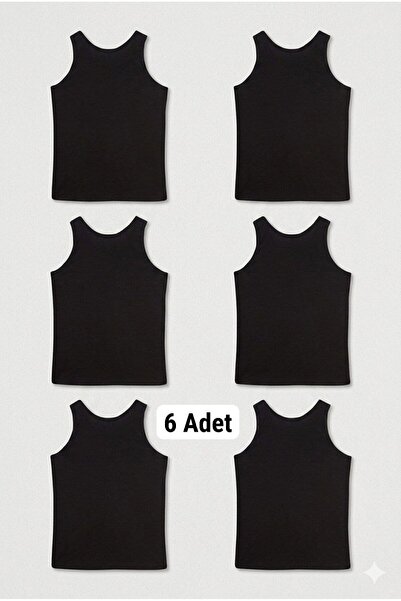 LAMASAT AVM Men's Cotton Lycra Tank Tops, 6-Pack