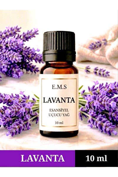 E.M.S AVM LAVANTA Esansiyel Uçucu Yağ Buhurdanlık Yağı Difüzör Esansı Oda Kok...