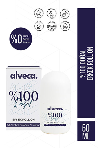Alveca Erkek Ter Kokusu Önleyici %100 Doğal Roll On