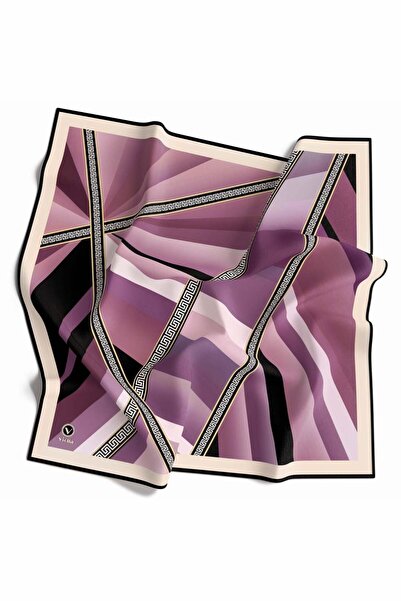 VİOLLA Kristal Geometrik Desenli Pembe Renkli 90x90 Dikim Şekli : El Dikişi E...