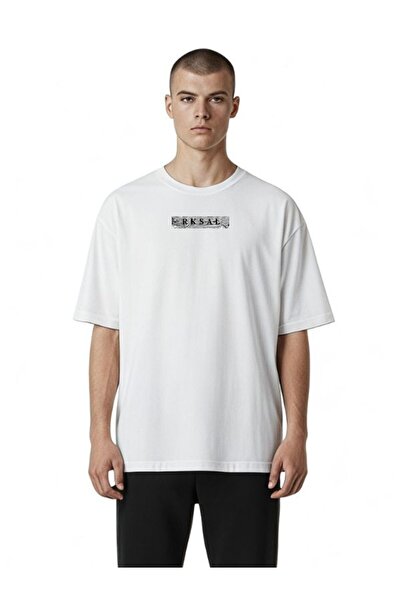 RKSAL BUTIK Rksal Unisex Sırt Baskılı Oversize T-shirt