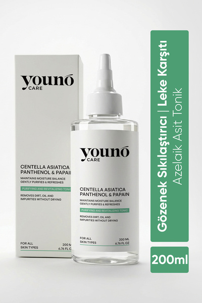 YOUNO CARE Azelaik Asit Tonik 200 ml | Gözenek Sıkılaştırıcı | Leke Karşıtı |...