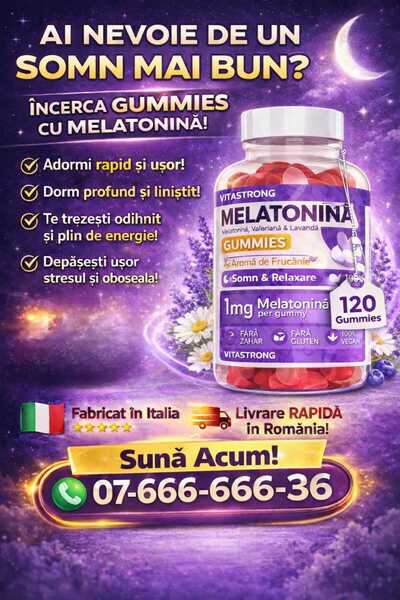 vitastrong Υψηλής ποιότητας ζελεδάκια με Μελατονίνη, 120 γλυκά ζελεδάκια χωρί...