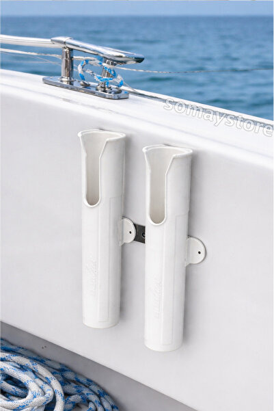 Boat Cane Carrier Side Mount Fixed Cane Housing 2 pcs