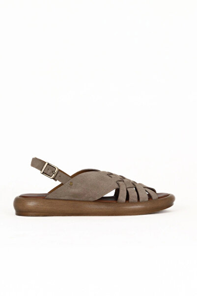 Bueno Shoes صندل نسائي مسطح من Kum Alf Suede 01we3102