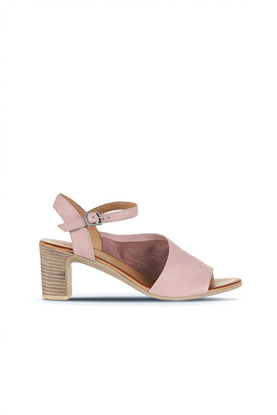 Bueno Shoes Dusty Rose Leather Women's Heeled Sandals 01Wn1519