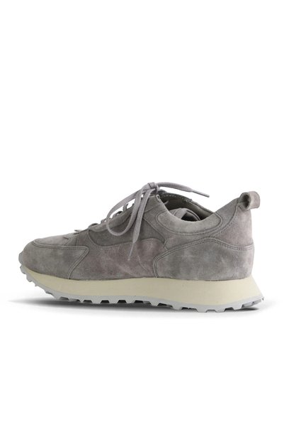 Bueno Shoes حذاء رياضي رجالي من جلد الغزال باللون الرمادي 10ma2891395