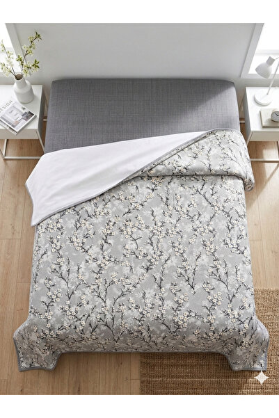 ŞENER HOME Flower Branch Pattern Printed 200X240 Cm. Double (Battal) Single Pike