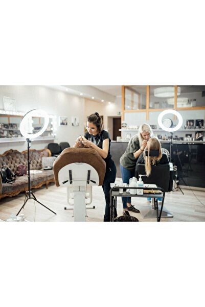 Genel Markalar Ring Light Led Işık Halkası 21 Inç 54 cm Profesyonel Stüdyo Işığı Ve 210 cm Monopod Güzellik Merkezi
