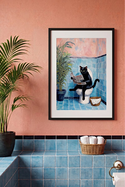 Sekiz8 Minimalist Siyah Çerçeveli Poster Tablo - Dijital Baskı CER6