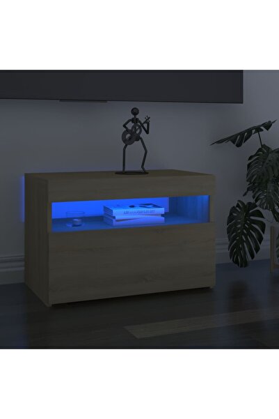 Concept Comodă TV cu lumini LED, stejar Sonoma, 60x35x40 cm