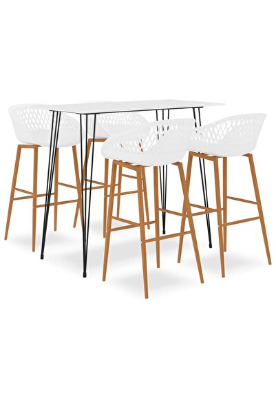 Concept Set mobilier de bar, 5 piese, alb