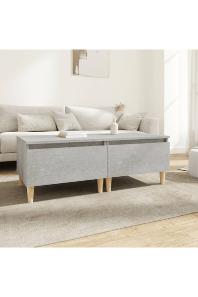 Concept Mese laterale, 2 buc., gri beton, 50x46x35 cm, lemn compozit
