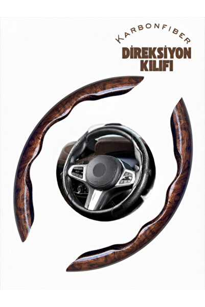 Autokit Karbon Fiber Direksiyon Kılıfı Direksiyon Koruyucu Kılıf