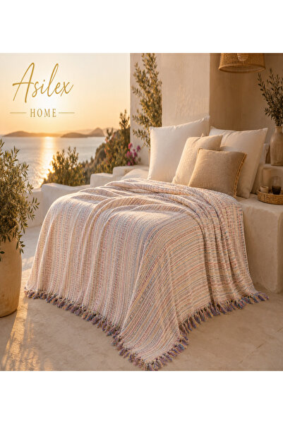 Asilex Home Collection Double Woven Pique Blanket 200X250 cm Cotton Lightweig...