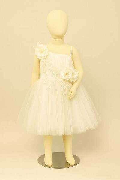 Miss Hely Girls Kids Girl's 2916 one shoulder embroidered detail evening dres...
