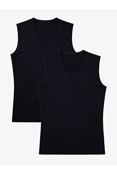 Blackspade Tricou Bărbați Pachet 2 Tender Cotton 9677 - Negru