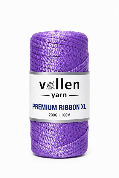 vollen yarn Premium 200gr/4mm Polyester Ribbon Ip,makrome Ipi,çanta Ipi,hobi ...