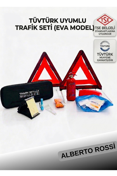 Alberto Rossi Premium EVA ÇANTALI Trafik Seti TÜVTÜRK Uyumlu – Muayeneye Hazı...