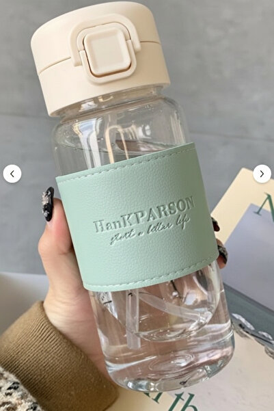 MAVIGOK 500 ml Pipetli Plastik Suluk- deri kaplamalı-taşınabilir-sızdırmaz-öğ...