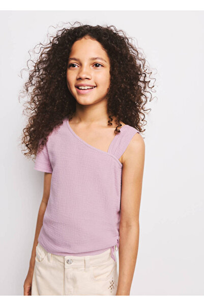 MANGO Kids Omuzları açık tişört