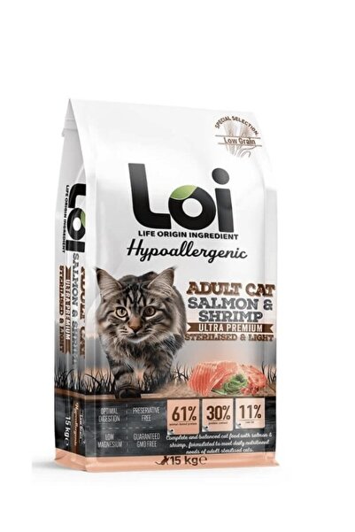 Loi Somon Ve Karidesli Kısır Kedi Maması 15 Kg