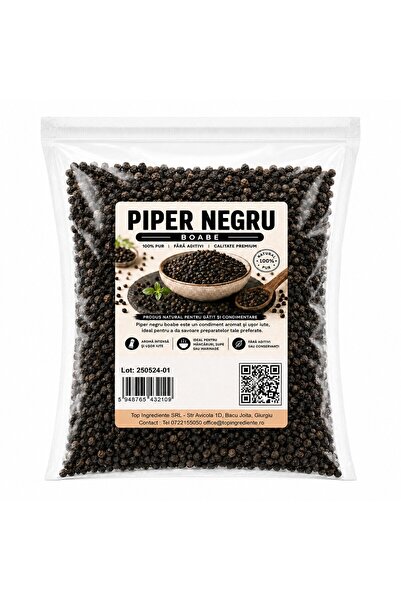 Top Ingrediente Piper Negru Boabe - 100g