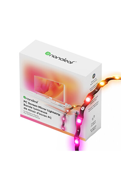 Nanoleaf 4D Monitör Arkası Akıllı RGB Şerit Led, USB Girişli 2.5M
