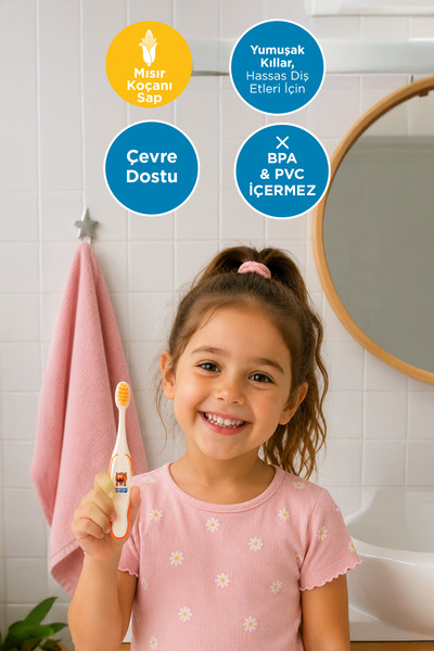 BABYTON 1-6 Yaş Ultra Yumuşak Ekolojik Diş Fırçası Lupy