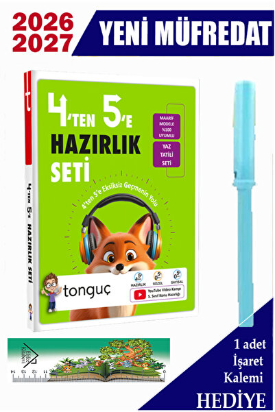 Tonguç Yayınları Tonguç 4'ten 5'e Hazırlık Seti 2027 + Hediyeli