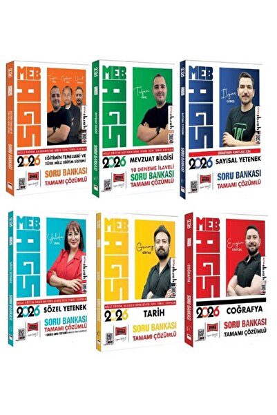 Anla Kazan Yayınları Yargı 2026 MEB-AGS Tüm Dersler Soru Bankası 6 lı Set