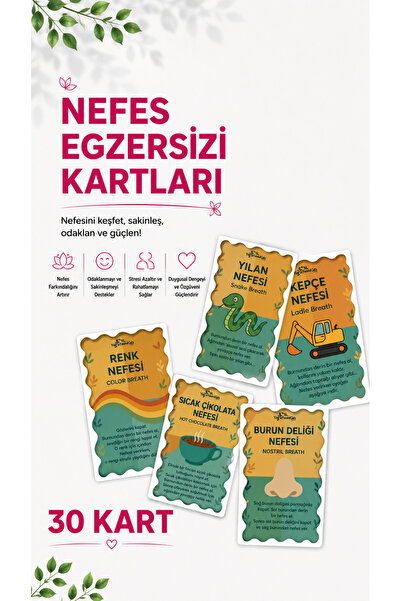 Yogatoon Kids World Çocuklar İçin Nefes Egzersizi & Sakinleşme Eğitim Kartlar...