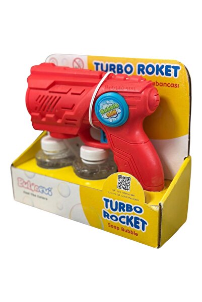 Pofika Turbo Rocket Bubbles Gun Çoklu Köpük Atan Işıklı Köpük Tabancası Pilli...