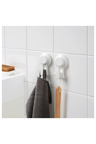 IKEA Vantuzlu Banyo Duvar Askısı 4 adet Plastik