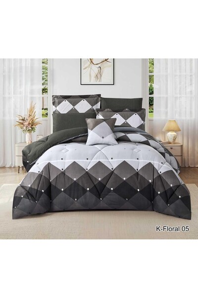 Red Rose Nefren Flora Royal Bedspread from Microfibre Suitable for Summer 240...
