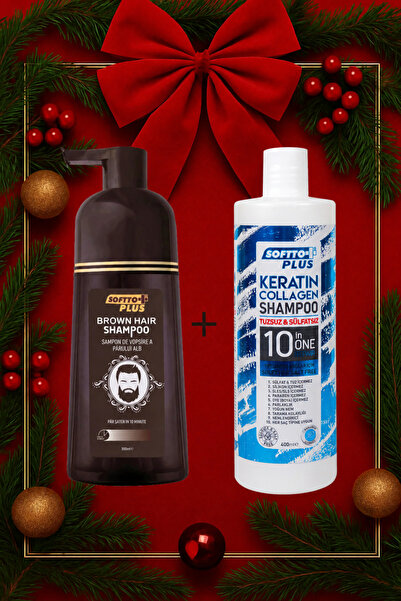 Softto Plus Șampon pentru păr brun și șampon special pentru protecția culorii...