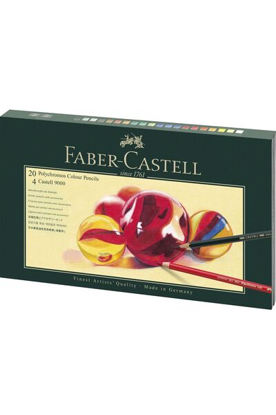 Faber Castell Set cadou Creioane colorate Faber-Castell Polychromos, 20 de cu...