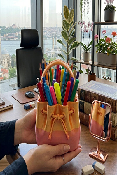 Küp Atölye Bag Pen Holder and Makeup Brush Organizer