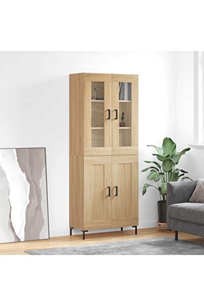 Concept Dulap înalt, stejar sonoma, 69,5x34x180 cm, lemn compozit